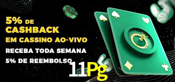 Promoções do cassino ao Vivo 11Pg